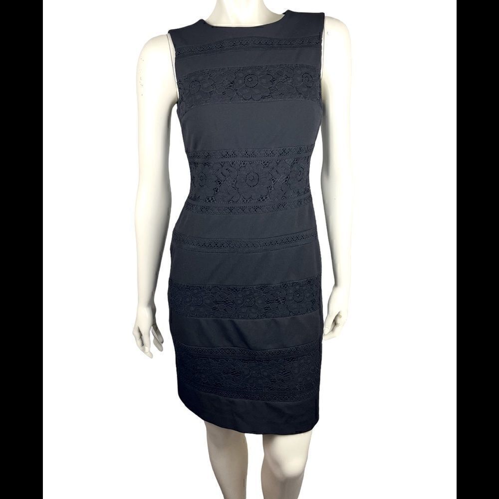 Tommy Hilfiger's Perfect Little Black Dress with Lace Detail Size 4